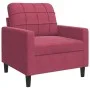 Juego de sofás con cojines 4 piezas terciopelo rojo tinto de , Sofás - Ref: Foro24-3278365, Precio: 667,22 €, Descuento: %