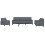 Juego de sofás con cojines 4 piezas terciopelo gris oscuro by , Sofas - Ref: Foro24-3278442, Price: 653,80 €, Discount: %
