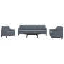 Juego de sofás con cojines 4 piezas terciopelo gris oscuro de , Sofás - Ref: Foro24-3278442, Precio: 631,44 €, Descuento: %