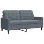 Juego de sofás con cojines 4 piezas terciopelo gris oscuro by , Sofas - Ref: Foro24-3278442, Price: 653,80 €, Discount: %