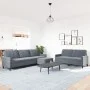 Juego de sofás con cojines 3 piezas terciopelo gris oscuro by , Sofas - Ref: Foro24-3278482, Price: 520,74 €, Discount: %