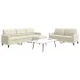 Sofagarnitur mit 3-teiligen cremefarbenen Samtkissen. von , Sofas - Ref: Foro24-3278489, Preis: 601,38 €, Rabatt: %