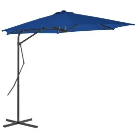 Garden umbrella with blue steel pole 300x230cm by vidaXL, Umbrellas - Ref: Foro24-312521, Price: 76,79 €, Discount: %