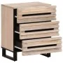 Mesita de noche madera maciza de mango 50x34x62 cm by , Nightstands - Ref: Foro24-377484, Price: 72,68 €, Discount: %