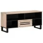 Mueble de TV madera maciza de mango 100x34x46 cm by , CD and DVD storage - Ref: Foro24-377517, Price: 73,24 €, Discount: %