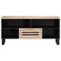 Mueble de TV madera maciza de mango 100x34x46 cm de , Almacenamiento para CD y DVD - Ref: Foro24-377517, Precio: 73,92 €, Des...
