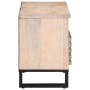 Mueble de TV madera maciza de mango 100x34x46 cm de , Almacenamiento para CD y DVD - Ref: Foro24-377517, Precio: 73,92 €, Des...