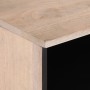 Mueble de TV madera maciza de mango 100x34x46 cm de , Almacenamiento para CD y DVD - Ref: Foro24-377517, Precio: 73,92 €, Des...