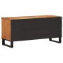 Mueble de TV madera maciza de acacia 100x34x46 cm de , Almacenamiento para CD y DVD - Ref: Foro24-377515, Precio: 73,96 €, De...