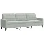 Juego de sofás con cojines 4 piezas terciopelo gris claro by , Sofas - Ref: Foro24-3278461, Price: 685,13 €, Discount: %