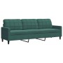 Juego de sofás con cojines 4 piezas terciopelo verde oscuro de , Sofás - Ref: Foro24-3278463, Precio: 826,79 €, Descuento: %