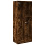 Armario madera de ingeniería color roble ahumado 80x50x200 cm de , Armarios roperos - Ref: Foro24-3307760, Precio: 134,09 €, ...