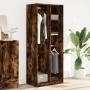 Armario madera de ingeniería color roble ahumado 80x50x200 cm de , Armarios roperos - Ref: Foro24-3307760, Precio: 134,09 €, ...