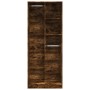 Armario madera de ingeniería color roble ahumado 80x50x200 cm de , Armarios roperos - Ref: Foro24-3307760, Precio: 134,09 €, ...