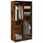 Armario madera contrachapada color roble ahumado 100x50x200 cm de , Armarios roperos - Ref: Foro24-3307769, Precio: 175,47 €,...