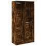 Armario madera contrachapada color roble ahumado 100x50x200 cm de , Armarios roperos - Ref: Foro24-3307769, Precio: 175,47 €,...