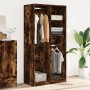 Armario madera contrachapada color roble ahumado 100x50x200 cm de , Armarios roperos - Ref: Foro24-3307769, Precio: 175,47 €,...