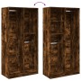 Armario madera contrachapada color roble ahumado 100x50x200 cm de , Armarios roperos - Ref: Foro24-3307769, Precio: 175,47 €,...