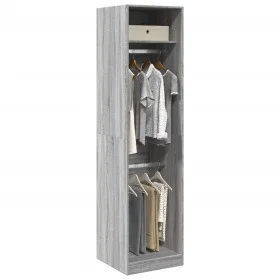 Armario de madera de ingeniería gris Sonoma 50x50x200 cm de , Armarios roperos - Ref: Foro24-3307788, Precio: 109,41 €, Descu...