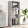 Armario de madera de ingeniería gris hormigón 80x50x200 cm de , Armarios roperos - Ref: Foro24-3307795, Precio: 120,38 €, Des...