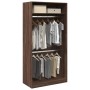 Armario madera contrachapada color roble marrón 100x50x200 cm de , Armarios roperos - Ref: Foro24-3307807, Precio: 163,05 €, ...