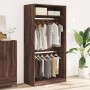Armario madera contrachapada color roble marrón 100x50x200 cm de , Armarios roperos - Ref: Foro24-3307807, Precio: 163,05 €, ...