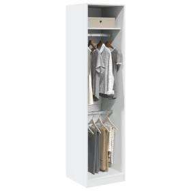 Armario de madera contrachapada blanco 50x50x200 cm de , Armarios roperos - Ref: Foro24-3307783, Precio: 147,28 €, Descuento: %