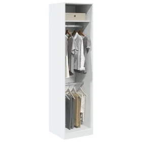 Armario de madera contrachapada blanco 50x50x200 cm de , Armarios roperos - Ref: Foro24-3307783, Precio: 144,91 €, Descuento: %