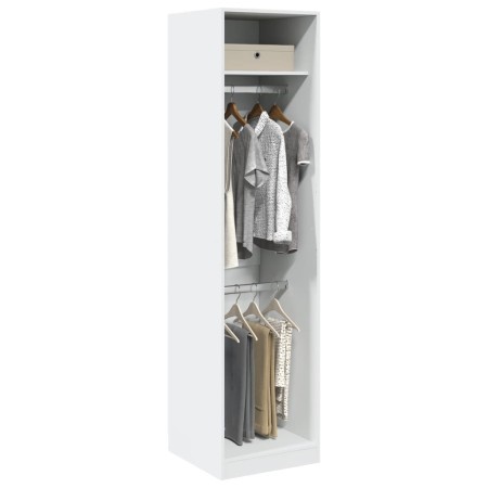 Armario de madera contrachapada blanco 50x50x200 cm de , Armarios roperos - Ref: Foro24-3307783, Precio: 147,28 €, Descuento: %