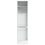 Armario de madera contrachapada blanco 50x50x200 cm de , Armarios roperos - Ref: Foro24-3307783, Precio: 147,28 €, Descuento: %