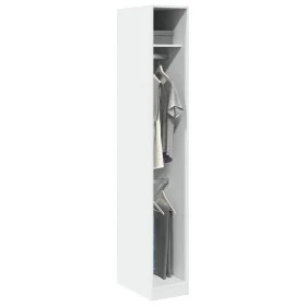 Armario de madera de ingeniería blanco 30x50x200 cm de , Armarios roperos - Ref: Foro24-3307774, Precio: 119,34 €, Descuento: %