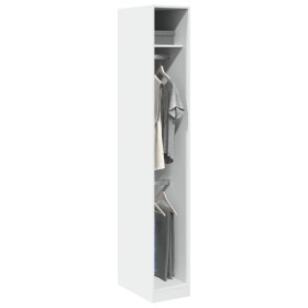 Armario de madera de ingeniería blanco 30x50x200 cm de , Armarios roperos - Ref: Foro24-3307774, Precio: 121,30 €, Descuento: %