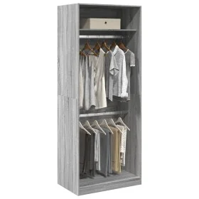 Armario de madera de ingeniería gris Sonoma 80x50x200 cm de , Armarios roperos - Ref: Foro24-3307797, Precio: 149,92 €, Descu...