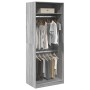 Armario de madera de ingeniería gris Sonoma 80x50x200 cm de , Armarios roperos - Ref: Foro24-3307797, Precio: 152,47 €, Descu...