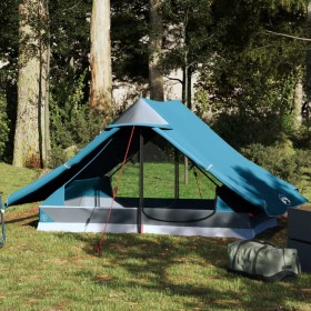 Tienda de campaña para 2 personas impermeable azul de , Tiendas de campaña - Ref: Foro24-4009435, Precio: 70,13 €, Descuento: %
