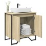 Armario lavabo baño madera ingeniería roble Sonoma 60x35x60 cm de , Muebles de baño - Ref: Foro24-848655, Precio: 53,83 €, De...