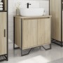 Armario lavabo baño madera ingeniería roble Sonoma 60x35x60 cm de , Muebles de baño - Ref: Foro24-848655, Precio: 53,83 €, De...