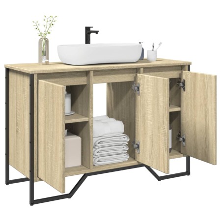 Armario lavabo baño madera ingeniería roble Sonoma 91x35x60 cm de , Muebles de baño - Ref: Foro24-848660, Precio: 99,15 €, De...