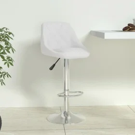 White synthetic leather kitchen stool by , Kitchen stools - Ref: Foro24-335169, Price: 94,76 €, Discount: %