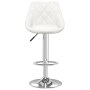 Taburete de cocina cuero sintético blanco de , Taburetes de cocina - Ref: Foro24-335169, Precio: 96,51 €, Descuento: %