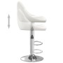 Taburete de cocina cuero sintético blanco de , Taburetes de cocina - Ref: Foro24-335169, Precio: 96,51 €, Descuento: %