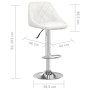 Taburete de cocina cuero sintético blanco de , Taburetes de cocina - Ref: Foro24-335169, Precio: 96,51 €, Descuento: %