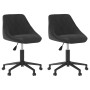 Sillas de comedor giratorias 2 uds terciopelo negro de , Sillas de comedor - Ref: Foro24-335492, Precio: 139,96 €, Descuento: %
