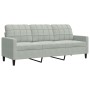 Juego de sofás con cojines 2 piezas terciopelo gris claro de , Sofás - Ref: Foro24-3278411, Precio: 473,36 €, Descuento: %