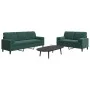 Juego de sofás con cojines 2 piezas terciopelo verde oscuro de , Sofás - Ref: Foro24-3278413, Precio: 585,74 €, Descuento: %