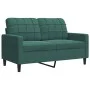 Juego de sofás con cojines 2 piezas terciopelo verde oscuro de , Sofás - Ref: Foro24-3278413, Precio: 585,74 €, Descuento: %