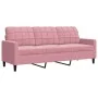 Dreiteiliges Sofaset mit rosa Samtkissen. von , Sofas - Ref: Foro24-3278424, Preis: 621,92 €, Rabatt: %
