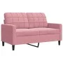 Dreiteiliges Sofaset mit rosa Samtkissen. von , Sofas - Ref: Foro24-3278424, Preis: 621,92 €, Rabatt: %