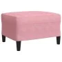 Dreiteiliges Sofaset mit rosa Samtkissen. von , Sofas - Ref: Foro24-3278424, Preis: 621,92 €, Rabatt: %