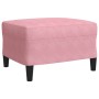 Juego de sofás con cojines 3 piezas terciopelo rosa de , Sofás - Ref: Foro24-3278424, Precio: 632,71 €, Descuento: %